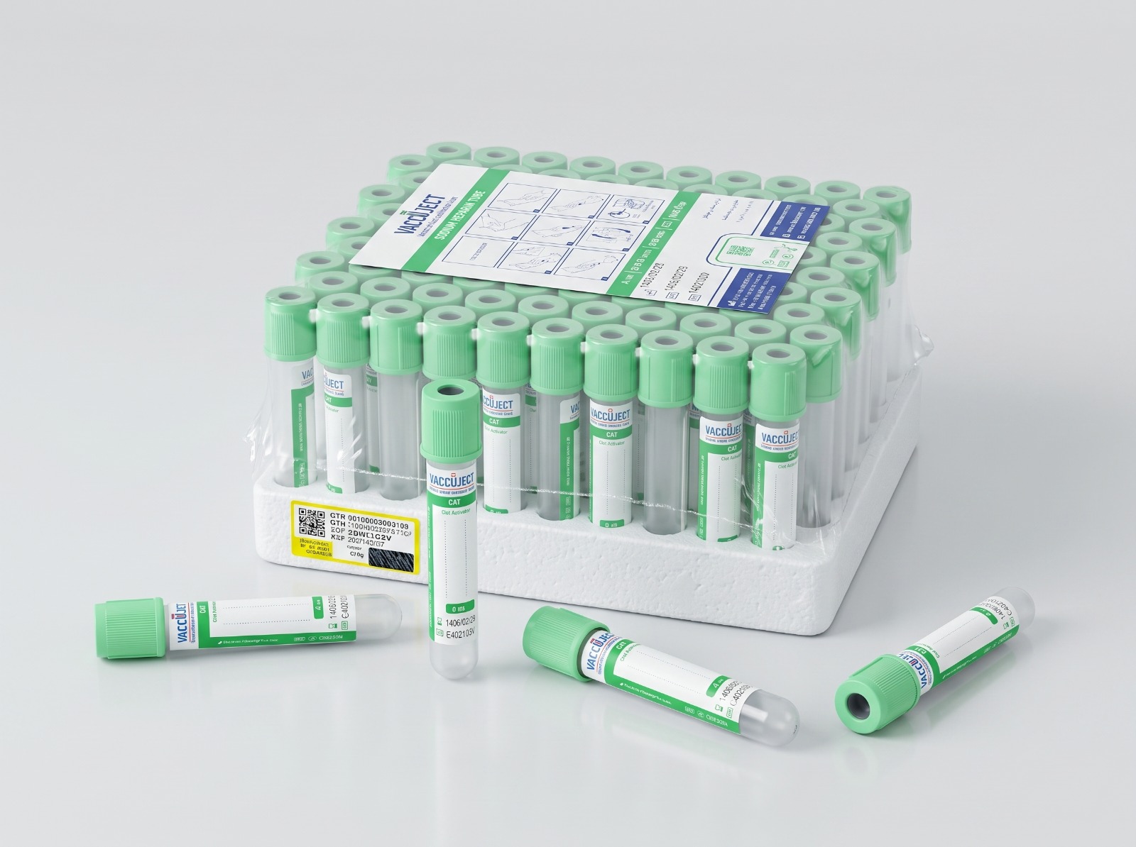 لوله وکیوم خونگیری سدیم هپارین حجم 3 میلی لیتر - sodium Heparin Tube 3 ml - VACCUJECT - مصرفی - نمونه گیری - فرآزما تحقیق