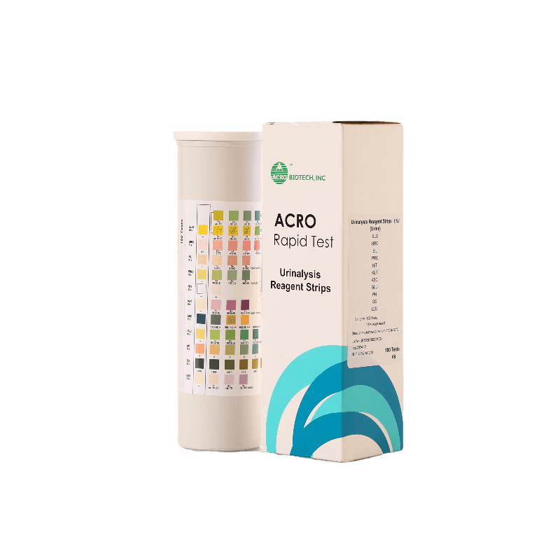 نوار ادراری چند پارامتری - Urine Multi constituent Tests Strips - acro - کیت - بیوشیمی - نوژان شیمی آزما
