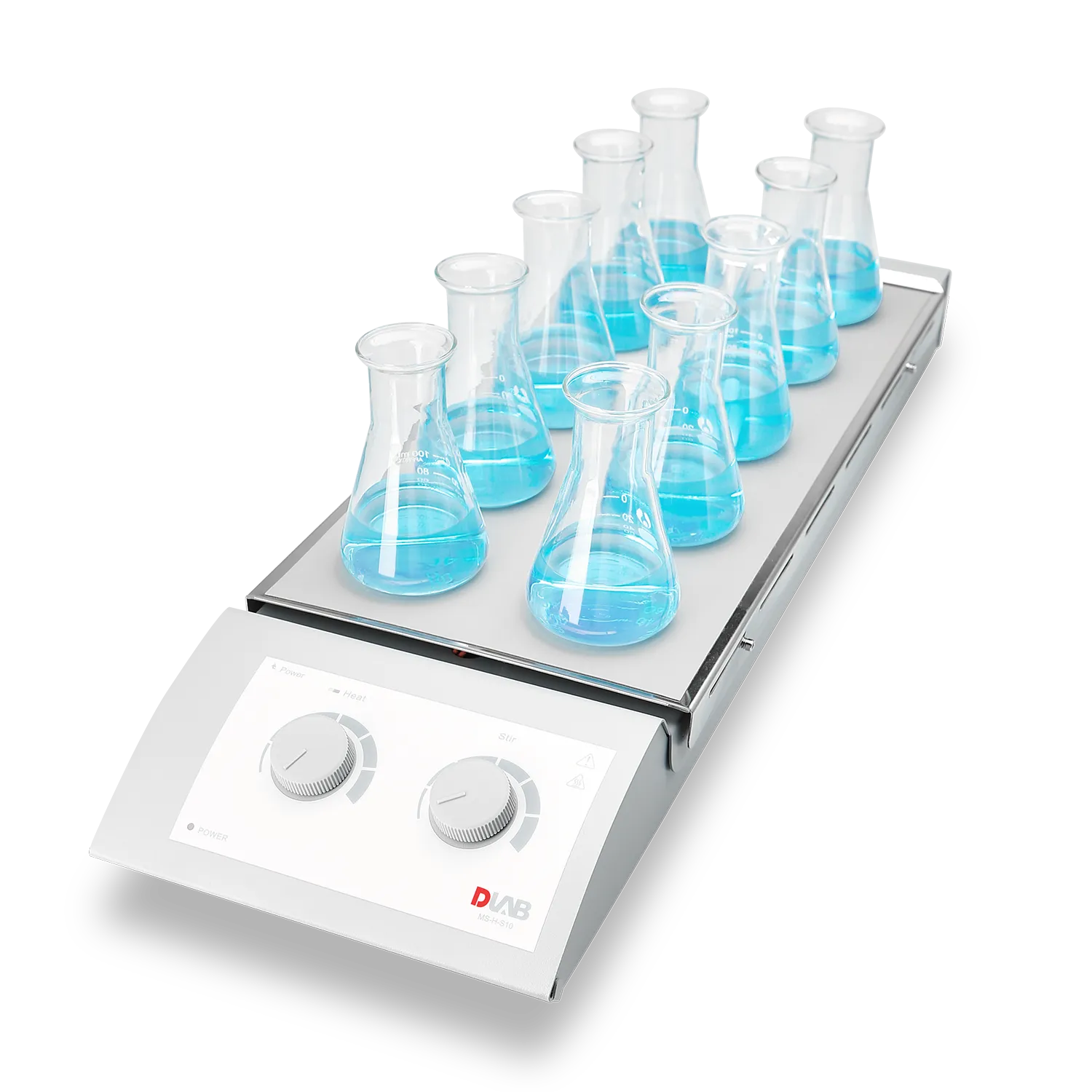 هات پلیت مگنتیک استیرر ( هیتر استیرر ) 120 درجه 10 عدد 400 میلی لیتری	 - Magnetic Hotplate Stirrer - MSH-S10	 - DLAB Scientific - دستگاه - دستگاه ها و ملزومات آزمایشگاهی - راهیان نلم آزما